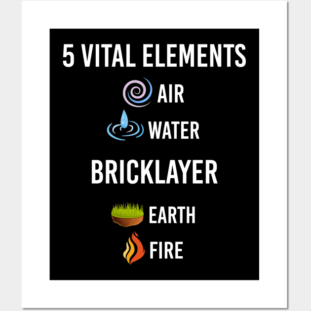 5 Elements Bricklayer Wall Art by symptomovertake